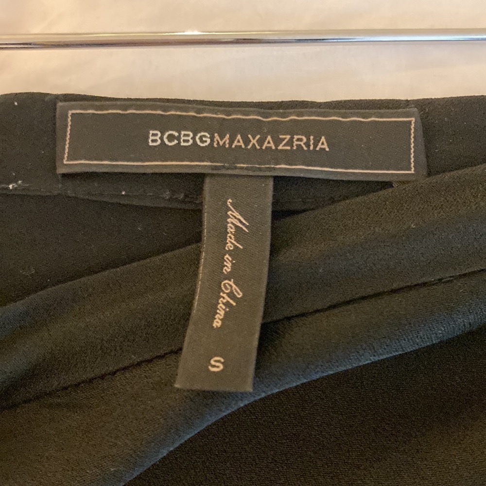 BCBG MaxAzria black asymmetrical skirt, Small/Petite/Tall - Picture 5 of 8